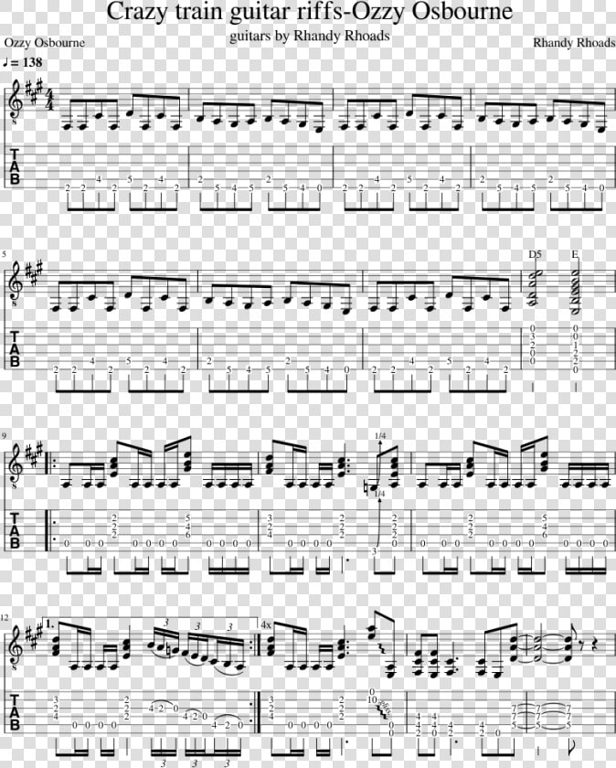 Guitar Riffs Sheet Music  HD Png DownloadTransparent PNG