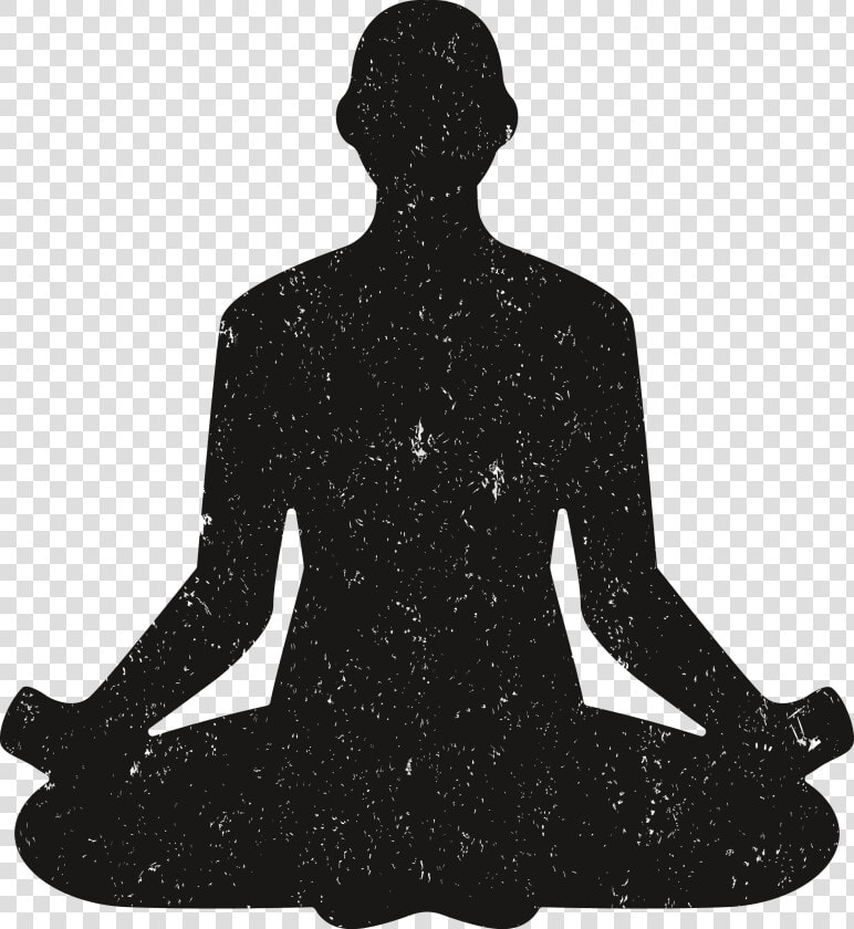 Clip Art Meditating Silhouette   冥想 剪影  HD Png DownloadTransparent PNG