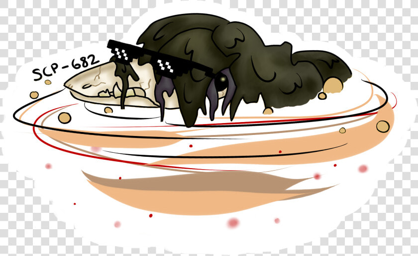 Scp 682   Cartoon  HD Png DownloadTransparent PNG