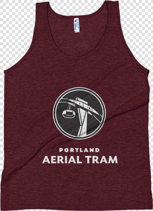 Portland Aerial Tram Logo Exports Vertical White Dot   Sleeveless Shirt  HD Png DownloadTransparent PNG