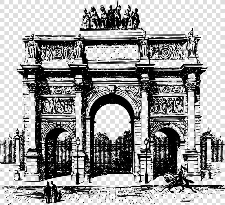 Arco Del Triunfo  Europa  Europeo  Francia  Francés   Construction Arc De Triomphe  HD Png DownloadTransparent PNG