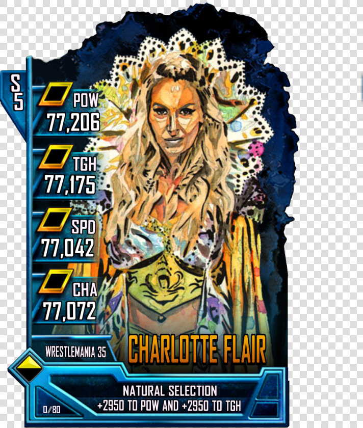 Wwesc S5 Rs Charlotte Flair   Wwe Supercard Wrestlemania 35 News Tier  HD Png DownloadTransparent PNG