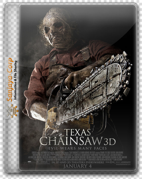 Texas Chainsaw Bluray   Texas Chainsaw Massacre 2013 Poster  HD Png DownloadTransparent PNG