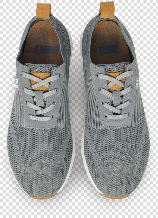 Grey Women S Knit Dual Shoes Top View Title Grey   Shoes Top View Png  Transparent PngTransparent PNG