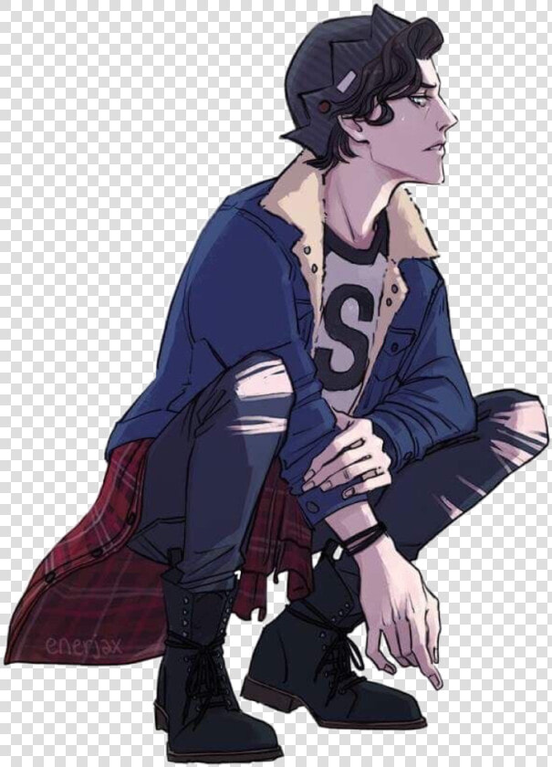  natalya040  boy  anime  sitting  sittinginasquat  freetoedit   Anime Character Sitting Transparent  HD Png DownloadTransparent PNG