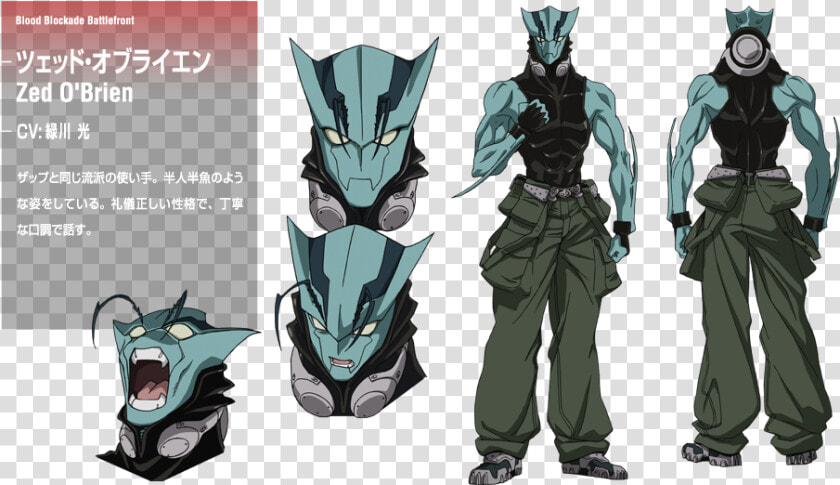 Zed Design   Kekkai Sensen Character Design  HD Png DownloadTransparent PNG