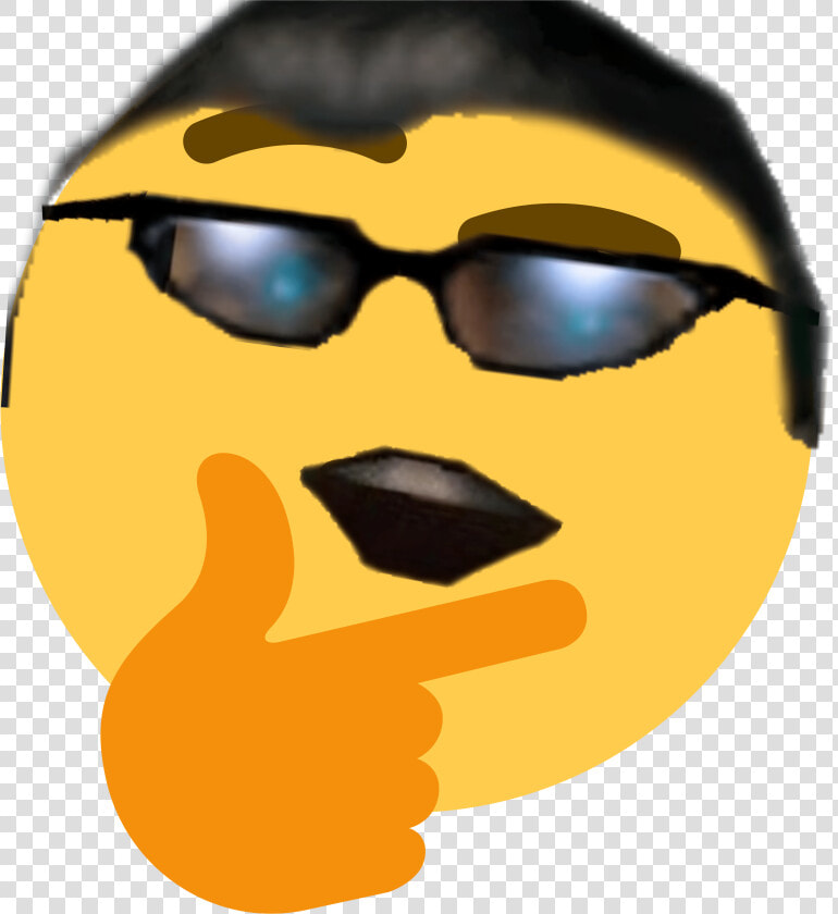 Emoji Thinking Paint   Thinking Emoji Flat Png  Transparent PngTransparent PNG