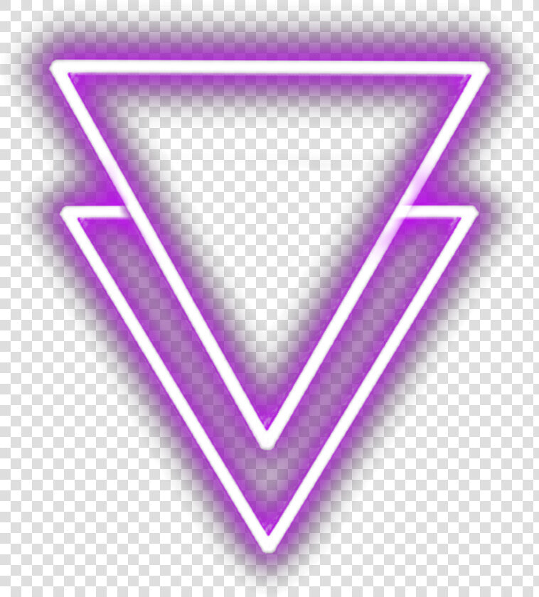  neon  triangle  purple  purpleaesthetic  neoncolors   Clip Art  HD Png DownloadTransparent PNG