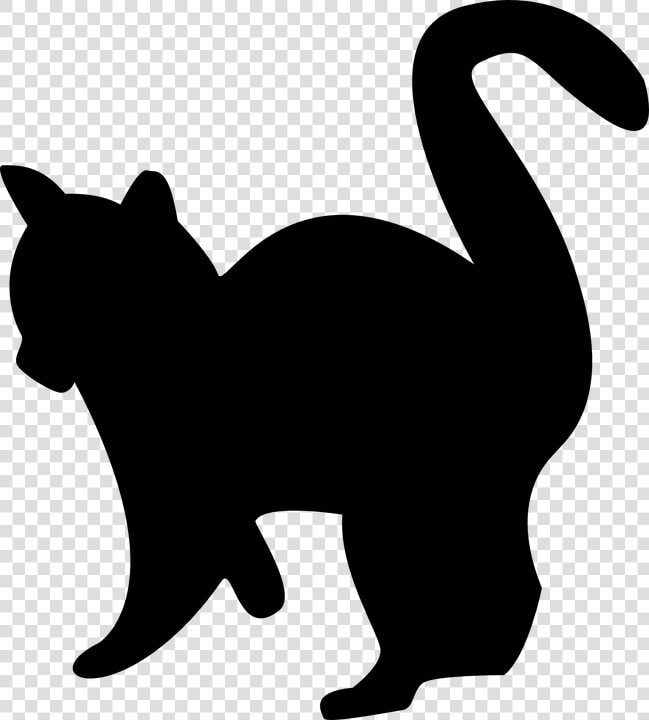 Kitten  Silhouette  Cat  Black  White  Pet   Gato Preto E Branco Png  Transparent PngTransparent PNG