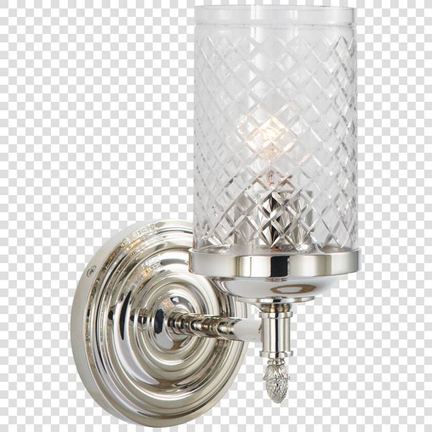 Lita Single Sconce In Polished Nickel With Cryst   Ceiling Fixture  HD Png DownloadTransparent PNG