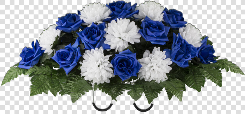 Blue Rose And White Mum   Blue Flower Bouquet Png  Transparent PngTransparent PNG