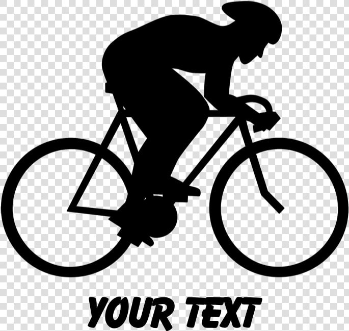 Clip Art Cyclist Silhouette   Cyclist Silhouette  HD Png DownloadTransparent PNG