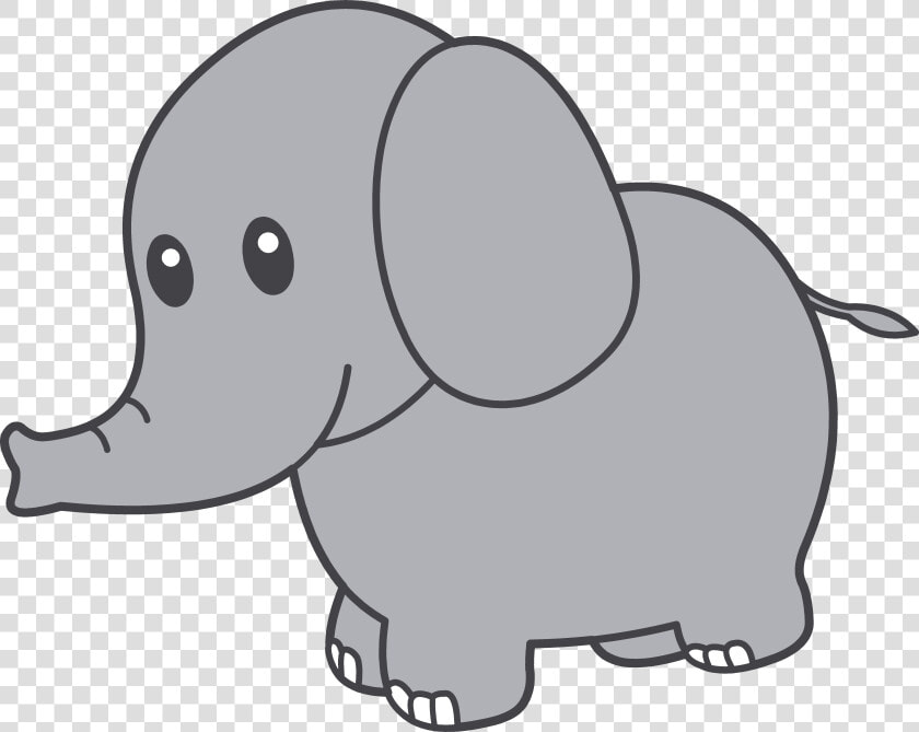 Grey Baby Elephant Clipart   Elephant Clipart Transparent  HD Png DownloadTransparent PNG