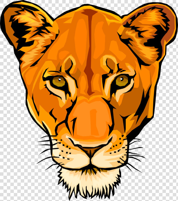 Vector Illustration Of African Female Big Cat Lion   Timothy Edwards Middle School Logo  HD Png DownloadTransparent PNG