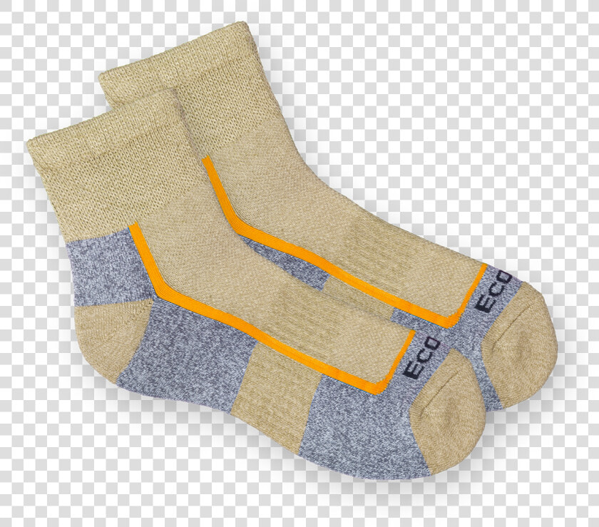 Diabetic Bamboo Light Hiking Quarter Medium Tan   Sock  HD Png DownloadTransparent PNG