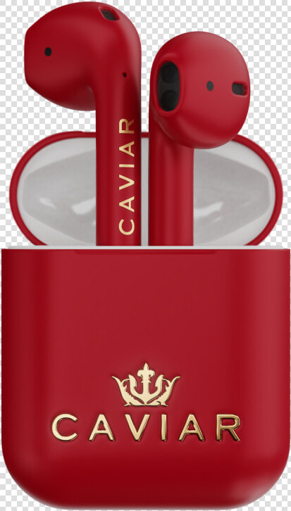 Accessoires Caviar Airpods Airpods Red  HD Png DownloadTransparent PNG