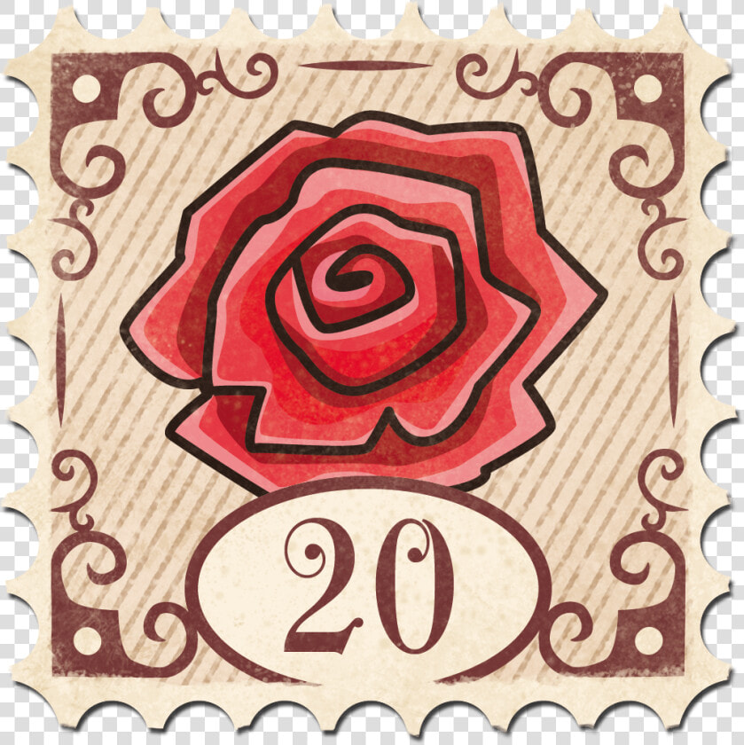 Stamp Beauty Beast Red   Trolls Stamp  HD Png DownloadTransparent PNG