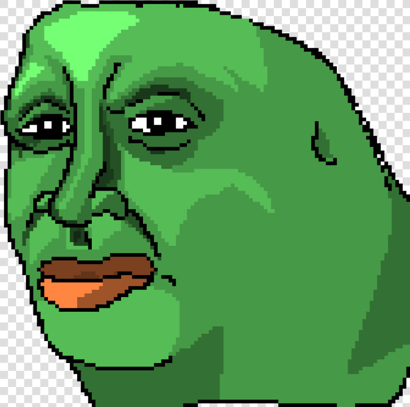 Pepe The Frog Clipart   Png Download   Hitler Minecraft Pixel Art  Transparent PngTransparent PNG