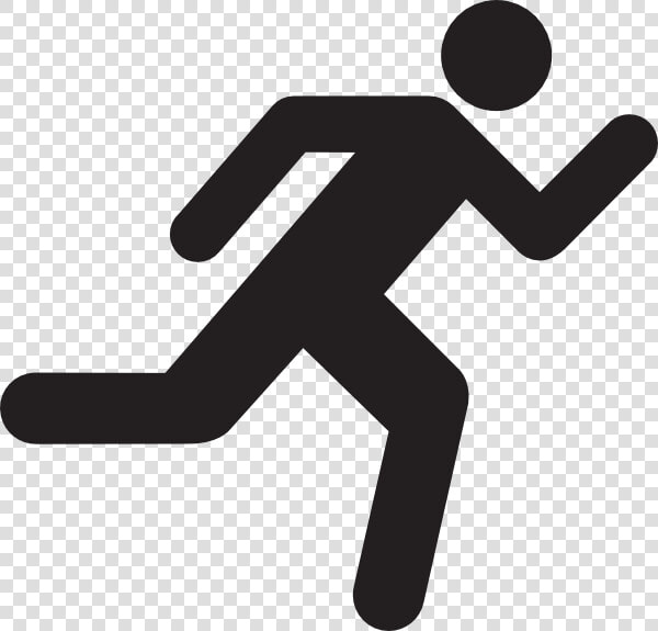 Volleyball Clipart Attack   Person Running Stick Figure  HD Png DownloadTransparent PNG