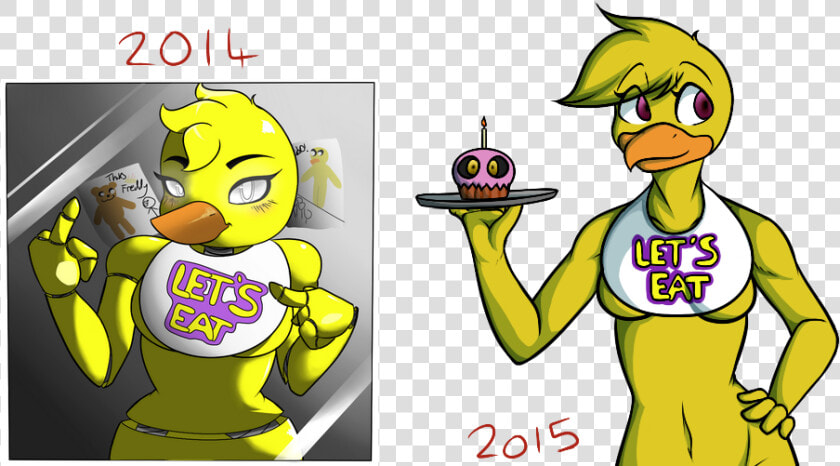 Chica Comparison   Update   Fnaf Fang  HD Png DownloadTransparent PNG