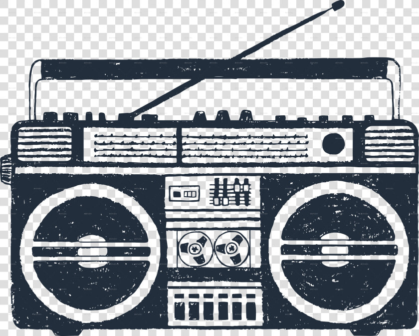 Boombox With Mic Vector  HD Png DownloadTransparent PNG