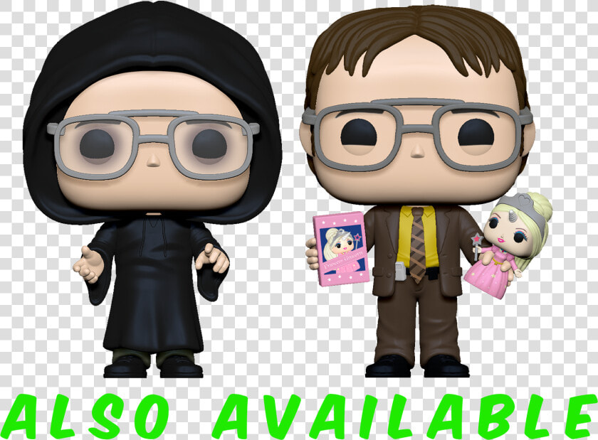 Dwight Schrute With Bobblehead Funko Pop  HD Png DownloadTransparent PNG