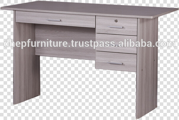 Wooden Office Table With Shelf And Drawer Lock   Table  HD Png DownloadTransparent PNG