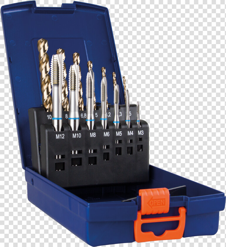 Machining Tap Set With Drills  HD Png DownloadTransparent PNG