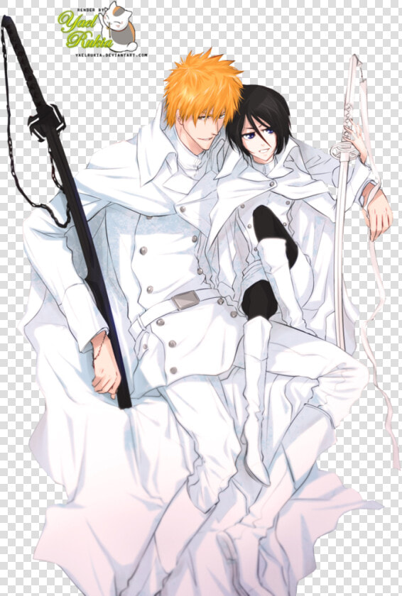 Rukia X Ichigo Bleach Fanart  HD Png DownloadTransparent PNG