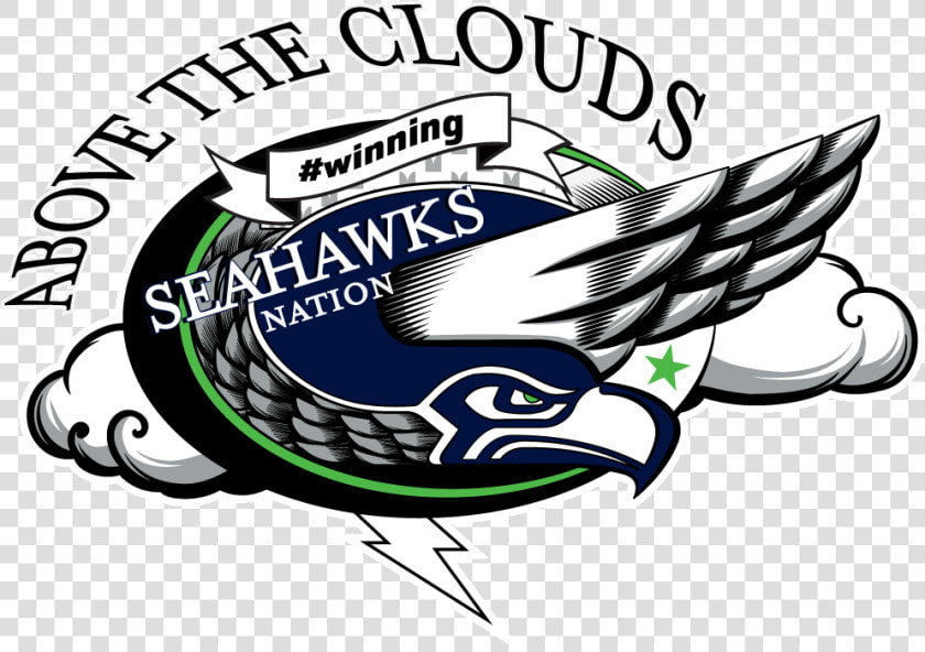 Logo Seattle Seahawks Clip Art Graphic Design   Illustration  HD Png DownloadTransparent PNG