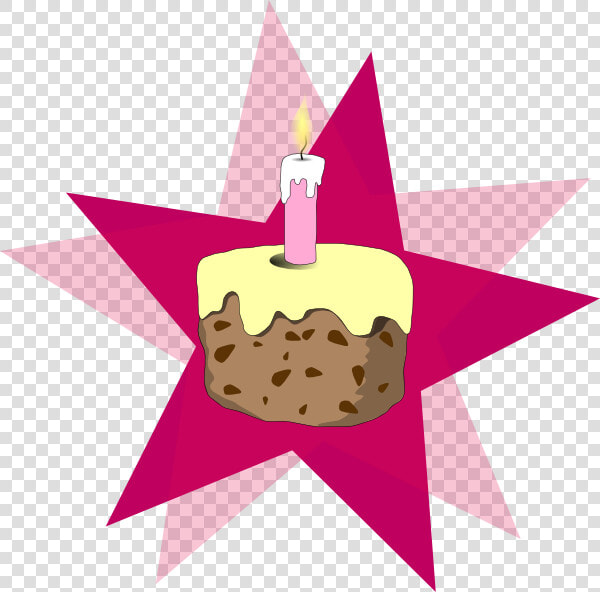 Cake With Candle Clipart   Png Download   Cartoon Cookie Cake  Transparent PngTransparent PNG