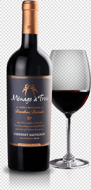 Bourbon Barrel Cabernet Sauvignon   Menage A Trois Bourbon Barrel  HD Png DownloadTransparent PNG