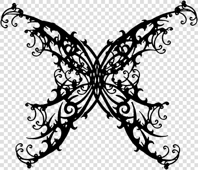 Tattoo Gothic Graffiti Architecture Png Download Free   Butterfly Tattoo  Transparent PngTransparent PNG