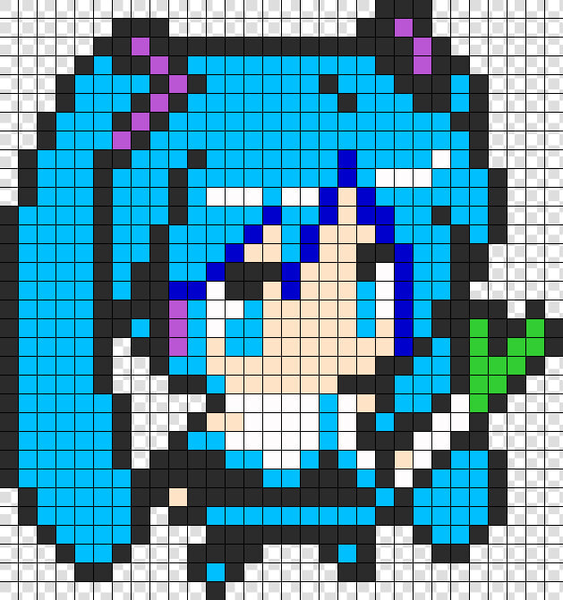 Transparent Hatsune Miku Chibi Png   Pixel Art Hatsune Miku  Png DownloadTransparent PNG