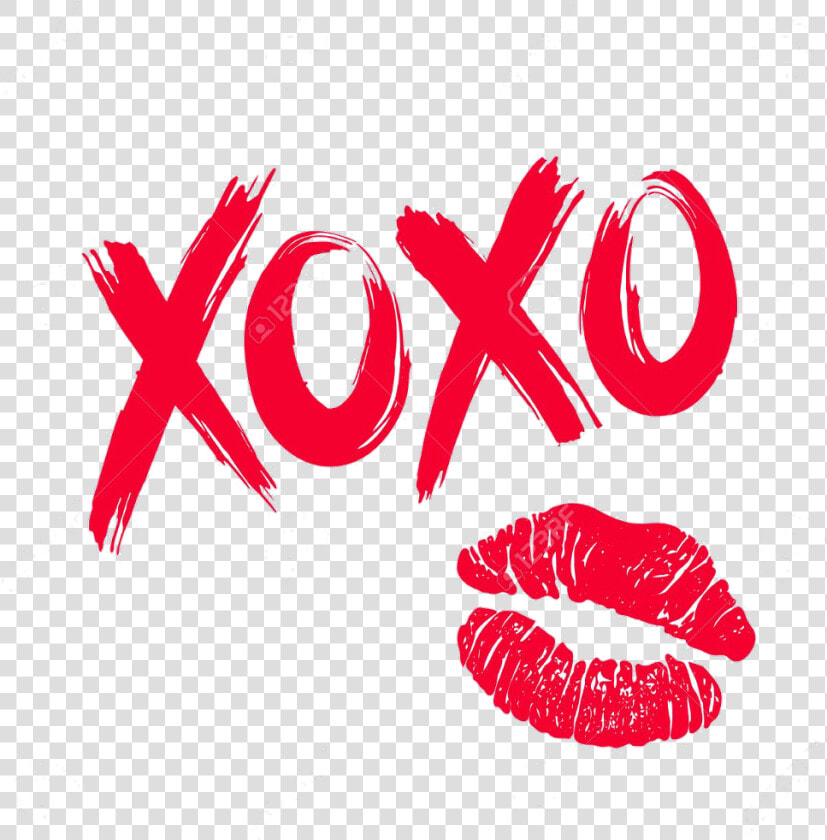  red  xoxo  lips  sexy   Clipart Xoxo  HD Png DownloadTransparent PNG