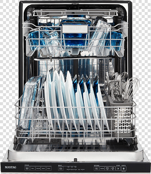 Top Control Dishwasher With Open Door   Maytag Dishwasher Mdb8989shz Reviews  HD Png DownloadTransparent PNG