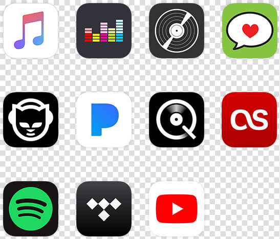 Music Streaming Icons Png  Transparent PngTransparent PNG