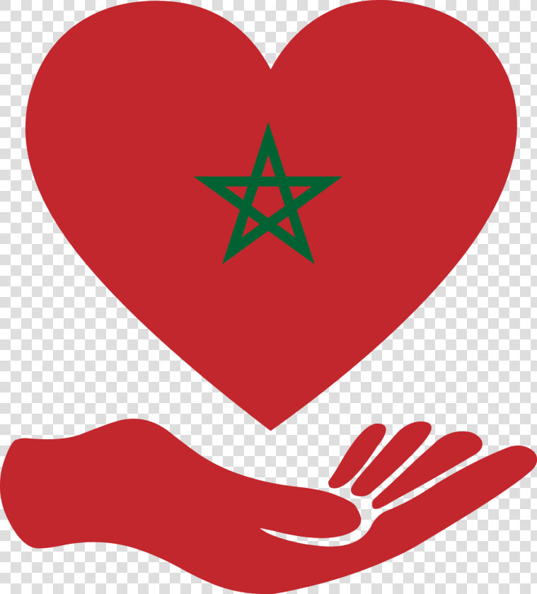 Download Flag Love Morocco Svg Eps Png Psd Ai Vector   Morocco Flag And Algeria  Transparent PngTransparent PNG