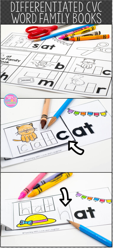 These 24 Cvc Word Family Booklets Are A Fun And Engaging   Writing  HD Png DownloadTransparent PNG