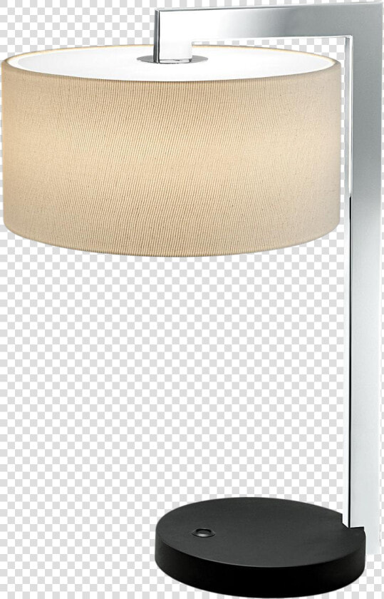 Chicago Satin Black With Polished Chrome Table Lamp   Lampshade  HD Png DownloadTransparent PNG