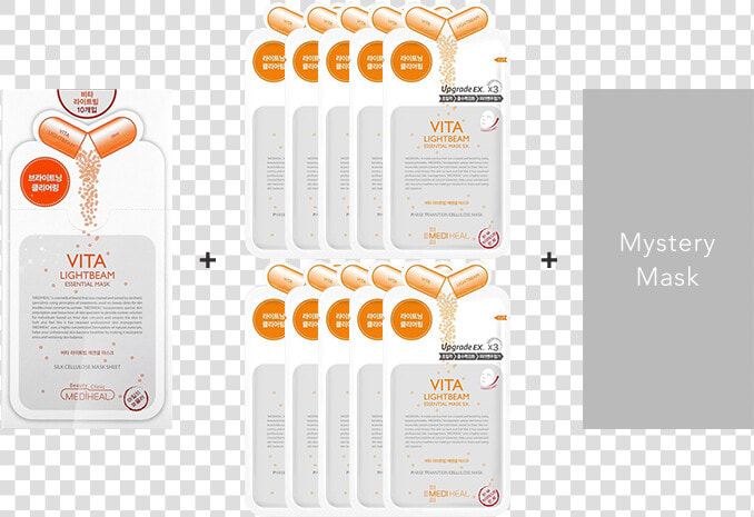  buy 1 Free 11  Mediheal Vita Lightbeam Essential Mask   Mediheal Vita Lightbeam Png  Transparent PngTransparent PNG