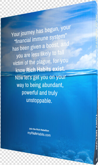 Rich Habits Paperback 3d   Brochure  HD Png DownloadTransparent PNG