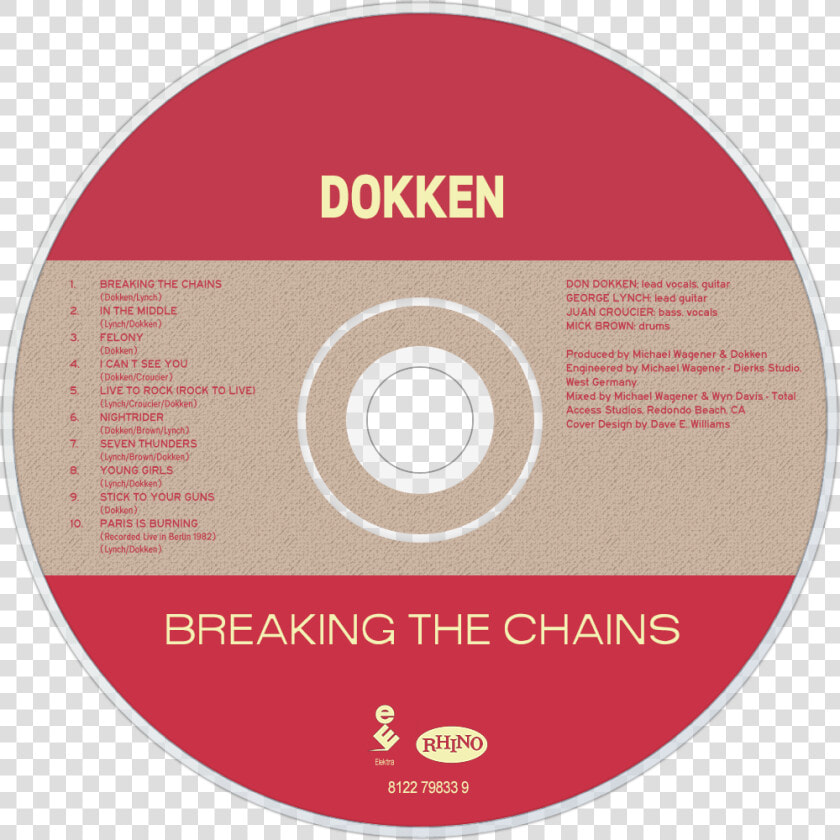 Dokken Breaking The Chains Cd Disc Image  HD Png DownloadTransparent PNG