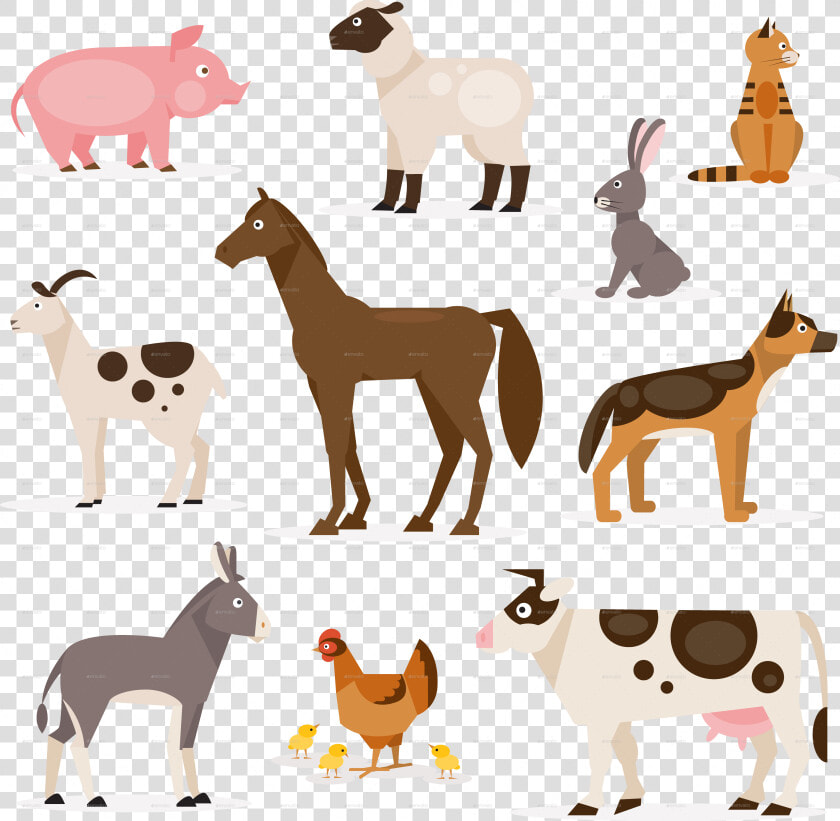 Cattle Horse Livestock Farm   Farm Animal Vector Png  Transparent PngTransparent PNG