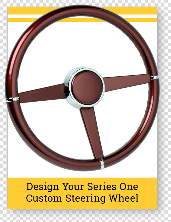 Series One Custom Steering Wheel Builder   Custom Classic Steering Wheel  HD Png DownloadTransparent PNG