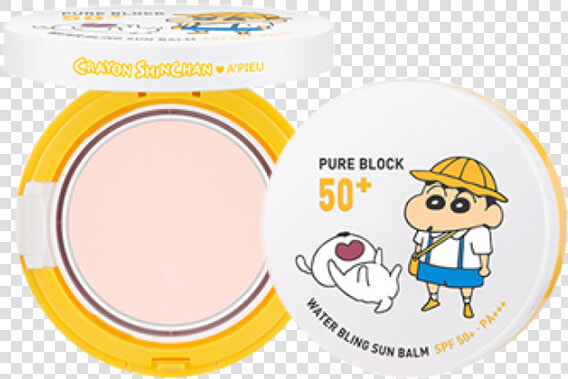 A Pieu X Crayon Shinchan Pure Block Water Bling Sun   Pure Block Water Bling Sun Balm Shin  HD Png DownloadTransparent PNG