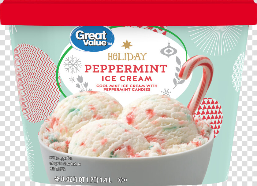 Great Value Peppermint Ice Cream  HD Png DownloadTransparent PNG