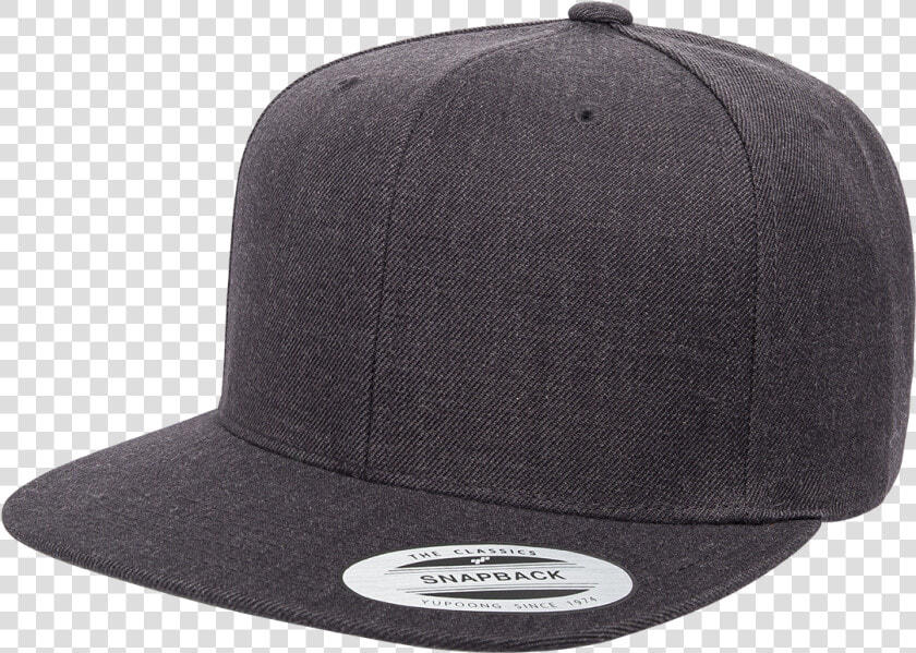 6089m Yupoong Hat Snapback Pro style Wool Blend Cap   Yupoong 6089 Dark Heather  HD Png DownloadTransparent PNG