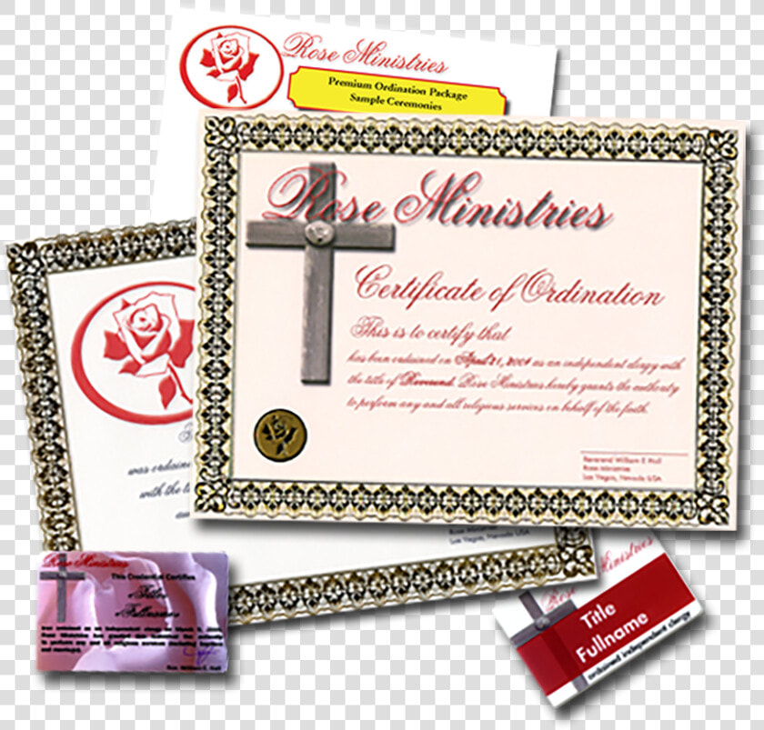 Certificate   Ordination Certificate  HD Png DownloadTransparent PNG