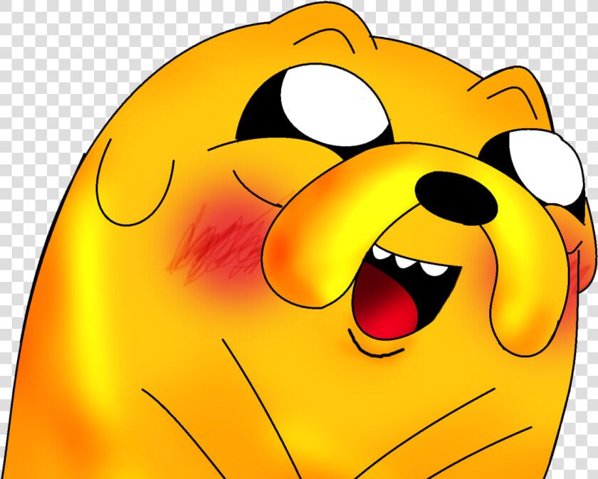   Jake Adventure Time Blushing Clipart   Png Download   Adventure Time Jake Cute Transparent  Png DownloadTransparent PNG